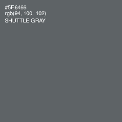#5E6466 - Shuttle Gray Color Image